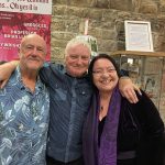 Posing after a gig with Bob Fox and Billy Mitchell