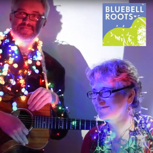 christmas fairy lights on performers